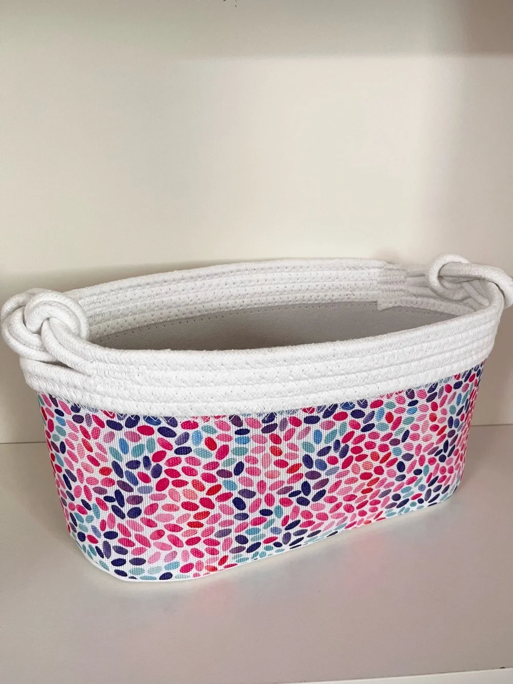 Knot rope storage basket